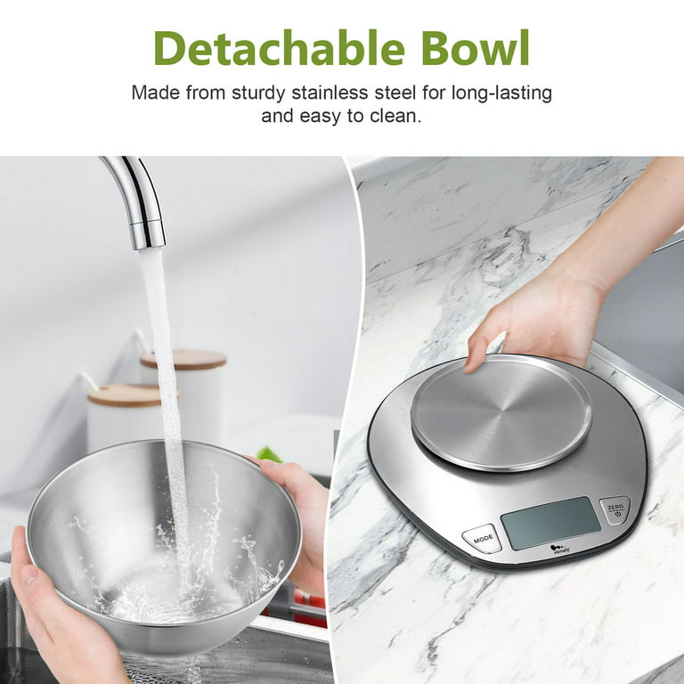 Digital Kitchen Food Scale with Bowl 