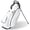 White, variant on Aroli Golfish Full Length 5 Dividers Lightweight Waterproof Zipper PU Leather Golf Bags Pouch White Black Golf Stand Bag for Men/Women