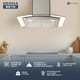 thumbnail image 3 of FLINE | Campana de cocina 76 cm | Acero inoxidable | DE PARED | Conntroles de boton |extractora | Cristal Curvo | 3 velocidades | Berna 76, 3 of 6
