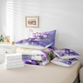thumbnail image 6 of Homewish Chic Flower 7-Piece Twin Bedding Sets,Purple Bowtie Ribbon Bedding Comforter Set,Cartoon Daisy Floral Sheet Sets For Girls Kids,Breathable Home Decor Reversible, 6 of 8