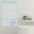 thumbnail image 1 of Raindrops Hanging Shower Bag Quick Dry Bath Storage Blue 1Pcs For Bathroom Use, 1 of 6