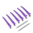 thumbnail image 4 of Professional Salon Hair Clips Hair Clips With Silicone Band 6Pcs Professional Hair Clips NonSlip Dividing Duckbill Hair Clips For Hair Cutting Styling, 4 of 8