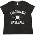 thumbnail image 3 of Inktastic Cincinnati Baseball Women's Plus Size T-Shirt, 3 of 5