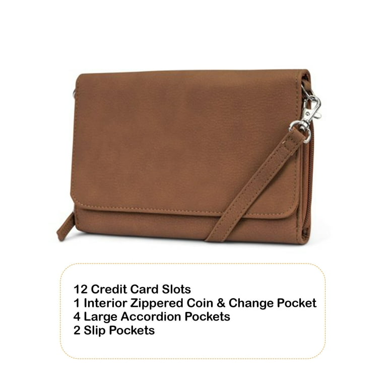 Set of Crossbody Vegan Purse, Wallets with RFID protection