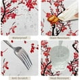 thumbnail image 4 of 60x84inch Asian Tablecloth Plum Tree Blossoms Chinese Traditional Ink Painting Rectangular Table Cover Waterproof Winkle Free Polyester Fabric Table Cloth for Dining Room Kitchen Home Decor, 4 of 7