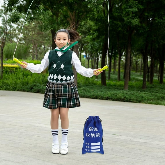 NICEXMAS Climbing Storage Bag Drawstring Bag Canvas Blue 1Pcs