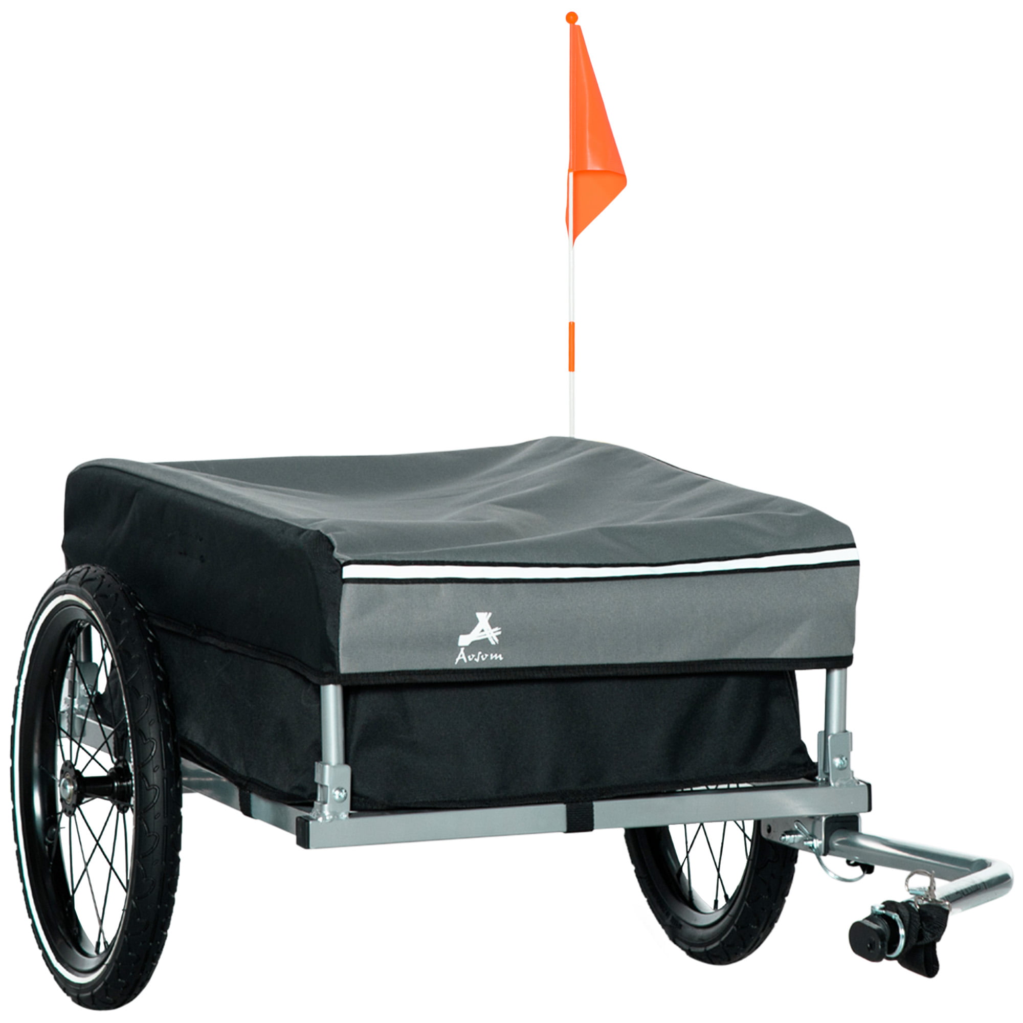 Estink Bike Trailer 70L Bike Bicycle Cargo Trolley Cart Handle Carrier with Cover 