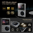 thumbnail image 4 of MUSICOZY 80GB MP3 Player with Bluetooth 5.3,Lossless DSD FLAC HD HiFi Portable Digital Music Player with FM Radio Recording,2.4in HD Screen Music Mp3 Player,10H Music Playback,128GB Support, 4 of 11
