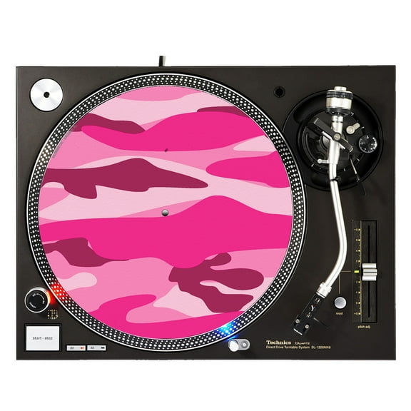 KuzmarK™ 12" DJ Turntable Slipmat - Camoflauge for Girls