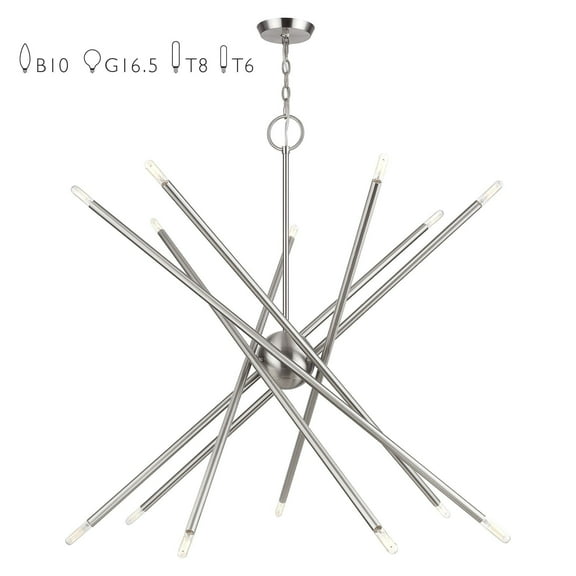 Livex Lighting - Soho - 14 Light Extra Large Foyer Chandelier-39 Inches Tall and