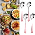 thumbnail image 1 of Flash Deals Round Spoon 304 Stainless Spoon Fork Household Cute Small Soup Spoon Thick Round Bottom Eating Spoon, 1 of 8
