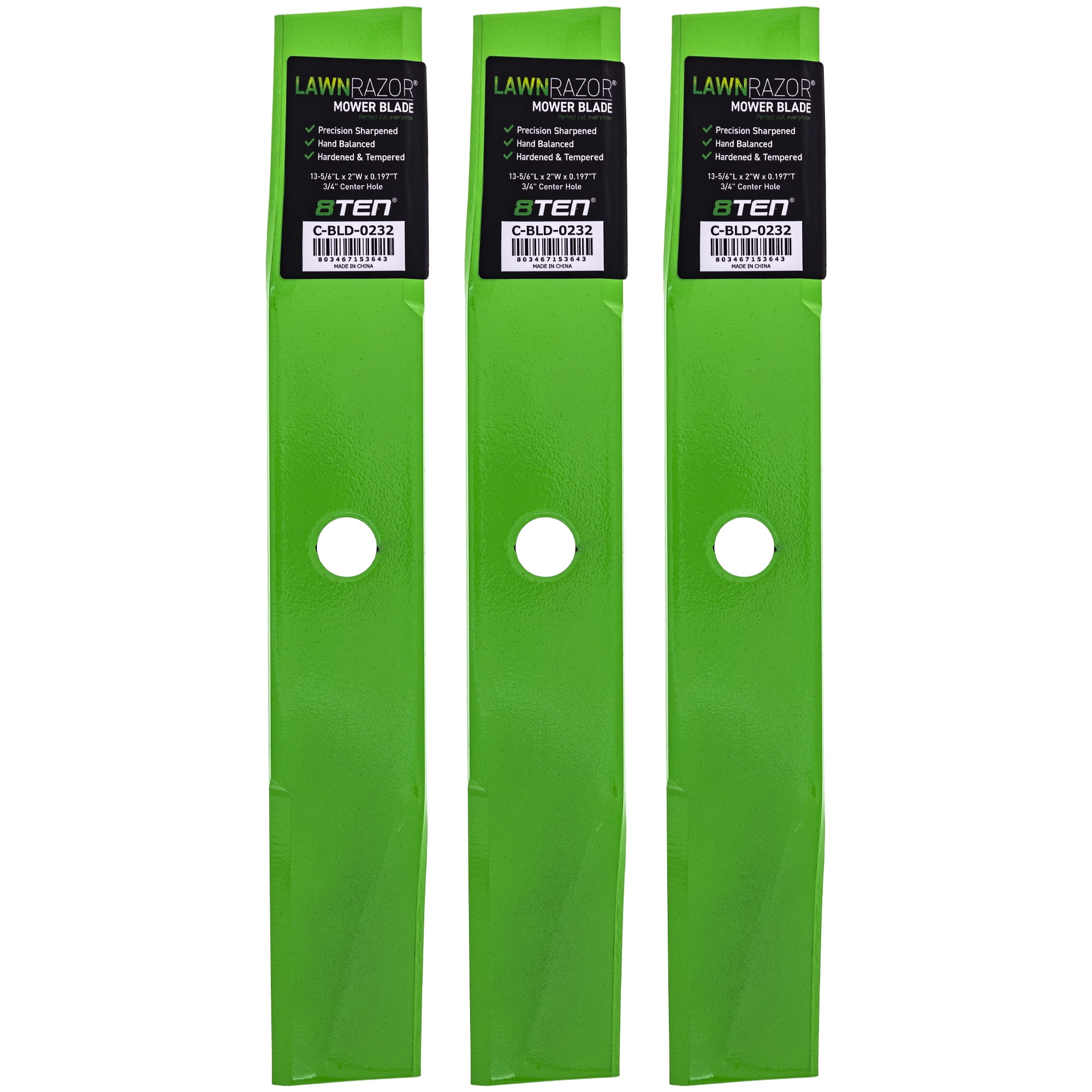 じゅん LawnRAZOR Blade for Exmark 72 inch Deck 103-6389-S Low Lift 3 Pack