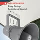 thumbnail image 4 of Altavoz PA Horn Pyle PyleHome PHSP101T, 20 W, 9,7 pulgadas, gris, 4 of 7