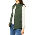 thumbnail image 2 of INSPIRE CHIC Women's Outerwear Vests Stand Collar Padded Gilet Zip Vest XS Green, 2 of 6