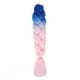 thumbnail image 1 of Nvzi Extensiones de cabello para trenzar para mujer, 6 paquetes de 100 g/paquete, 24 pulgadas, cabello sintético resistente al calor para trenzas de ganchillo, de azul a rosa., 1 of 2
