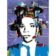 thumbnail image 4 of Stephen Chambers 15x18 Gold Ornate Wood Framed With Double Matting Wall Art Titled - Basquiat, 4 of 6