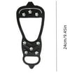 thumbnail image 3 of 1 Pairs Non Slip Gripper Spikes for Shoes Ice Traction Cleats Walk Traction Cleat for Boots Shoe Spikes for Snow and Ice with Durable 8 Steel Studs Crampons,M, 3 of 6