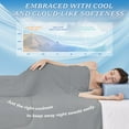thumbnail image 4 of Cooling Blanket for Hot Sleepers and Night Sweats, Q-Max>0.50 Double-Sided Silky Cooling Surface Design, 4 of 6