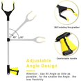 thumbnail image 3 of Outils de Préhension, 32" Pince Rotative en Caoutchouc, Outils de Ramassage, Outil de Préhension Pliable, Extension à Bras Long pour Ramasse-Déchets - Jaune esquí esquí Gafas de esquí, 3 of 5
