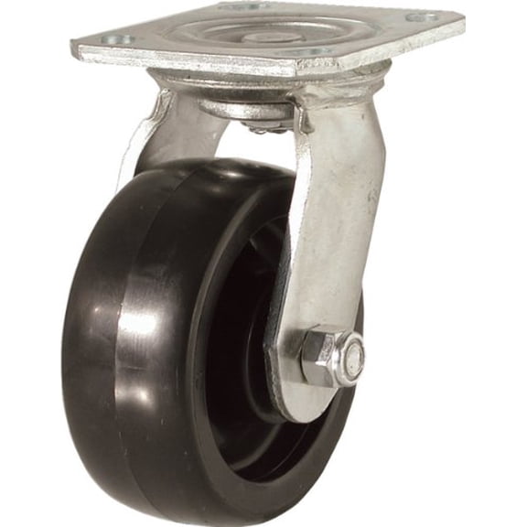 Shepherd Hardware 6 In. Medium-Heavy-Duty Polypropylene Swivel Plate Caster 3124