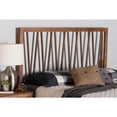 thumbnail image 2 of Baxton Studio Rahela Mid-Century Modern Ash Walnut Finished Wood Queen Size Headboard, 2 of 9