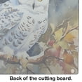 thumbnail image 5 of Snowy Owl Glass Cutting Board 12 in x 15 in, 5 of 5