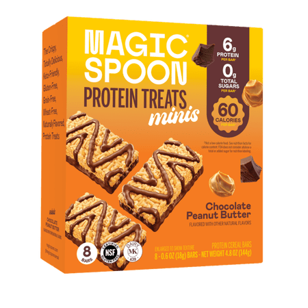 MAGIC SPOON MINIS CHOCOLATE PEANUT BUTTER TREATS 8 CT 4.8 OZ BOX
