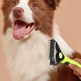 thumbnail image 5 of Double Sided Pet Undercoat Dematting Rake, Long Haired Dog Cat Matted Fur Remover Comb, Ergonomic Non-slip Handle Pet Grooming Tool, Pet Knot Tangled Hair Deshedding Brush, 5 of 5