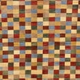 thumbnail image 1 of Ahgly Company Machine Washable Indoor Square Abstract Metallic Gold Area Rugs, 4' Square, 1 of 7