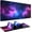 Galaxy Space Style 2, variant on Excel Cheat Sheet Desk Pad - Large Mouse Pad - Excel Cheat Sheet Desk Mat, Non-Slip Base Mousepad Suitable for Office, Computer Games, Desk Mat and More (47.2L x 16.9W inches)