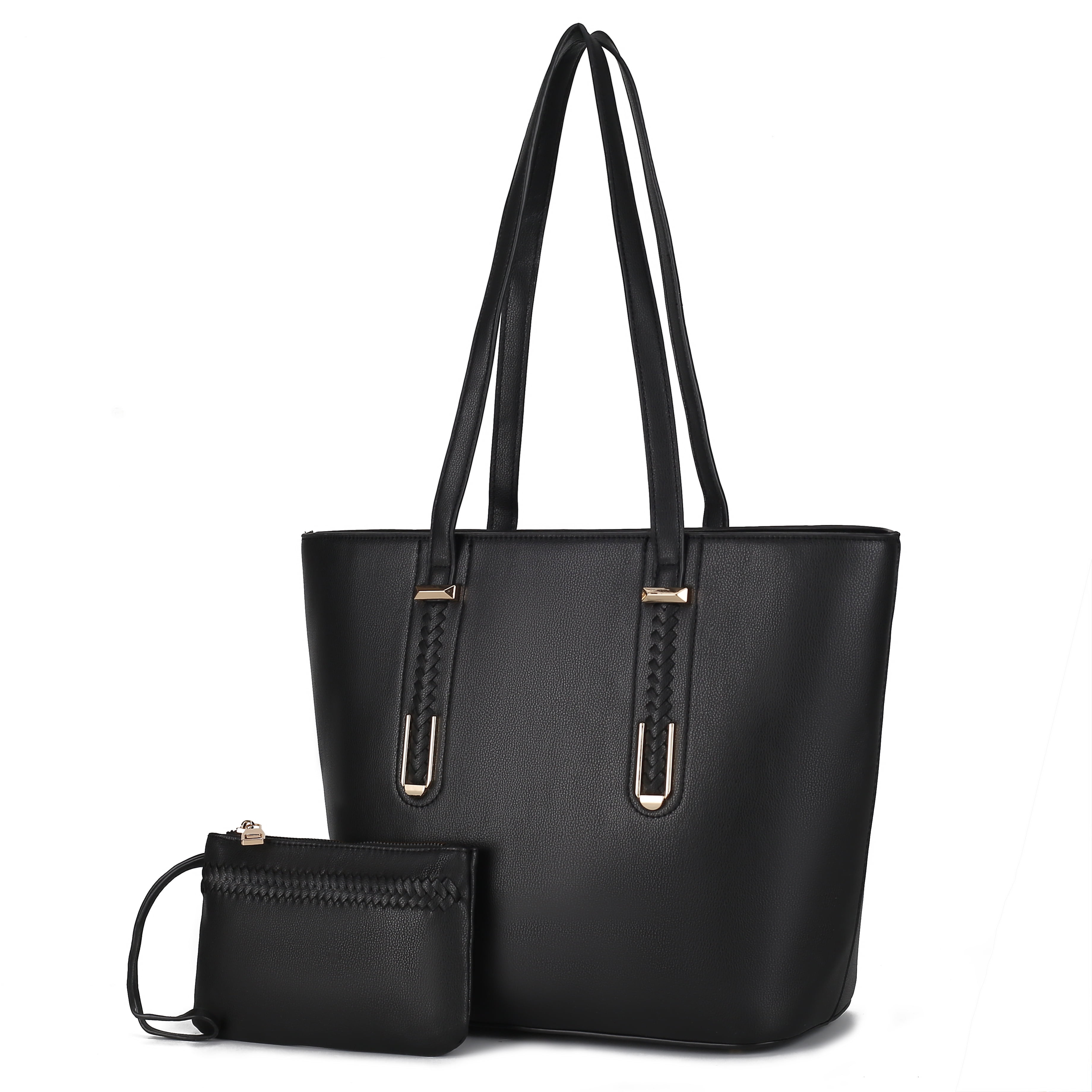 MKF Collection Mina Vegan Leather Women’s Tote Bag by Mia K with Pouch -2 Pieces