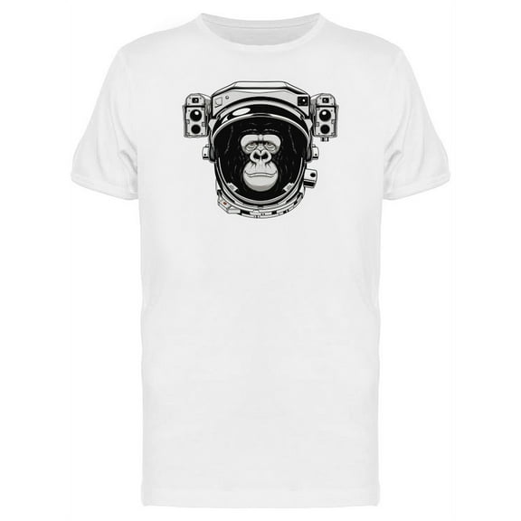 Happy Gorilla Astronaut T-Shirt Men -Image by Shutterstock, Male Medium