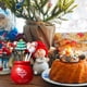 thumbnail image 1 of Tenedor de silicona para frutas de Navidad, tenedor para ensalada, tenedor de acero inoxidable para comida para niños con portavasos de cerámica, tenedor de fruta reutilizable, regalo de Navidad, 1 of 7
