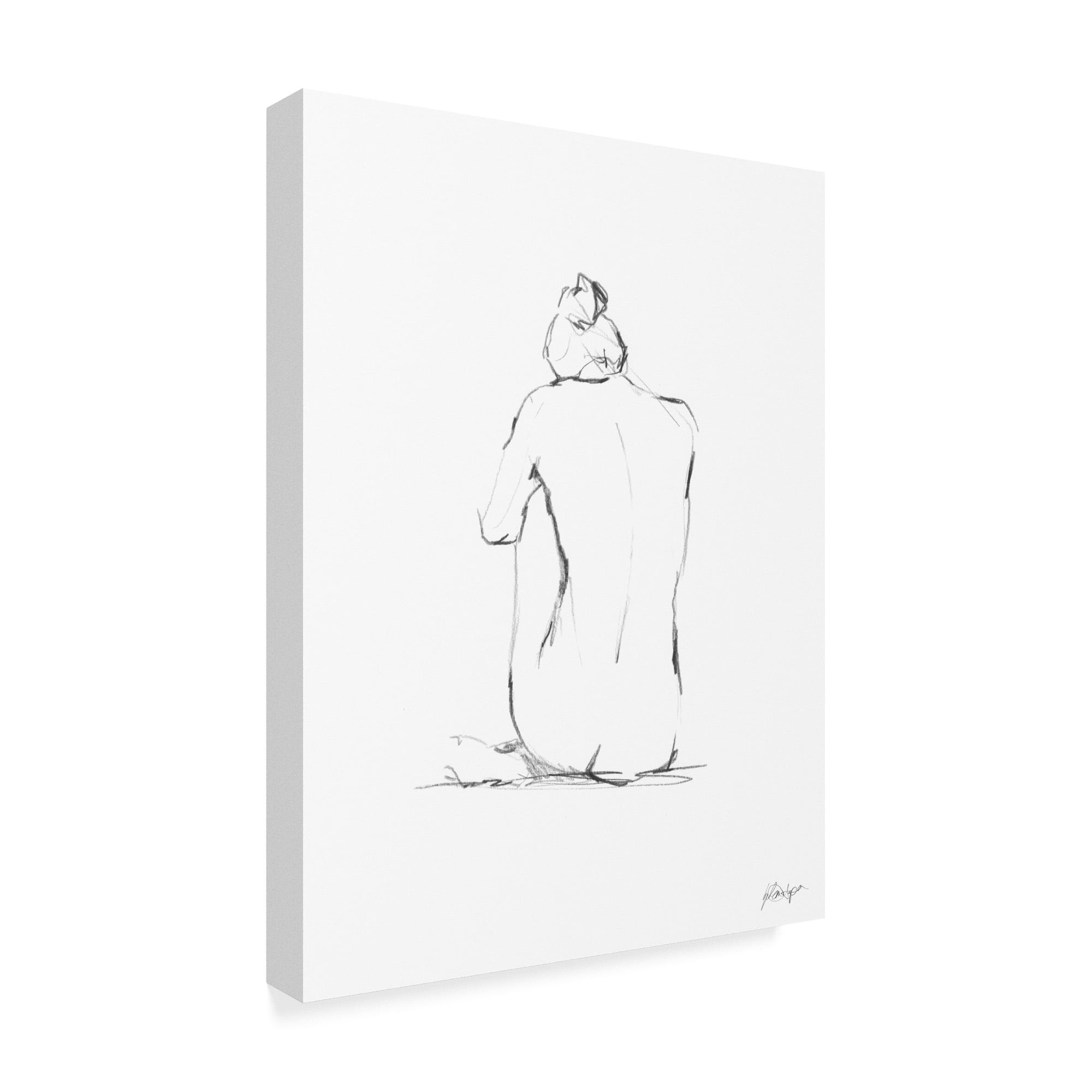 Figure Contour IV' Canvas Art by Ethan Harper