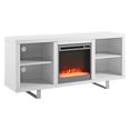 Walker Edison Simple Modern Fireplace TV Console