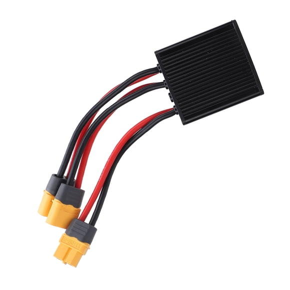 Double Battery Discharge Converter, DC20-72V XT60 DC Dual Battery Pack Switch Balancer Interface Parallel Module Adapter for 250-3000W Motor