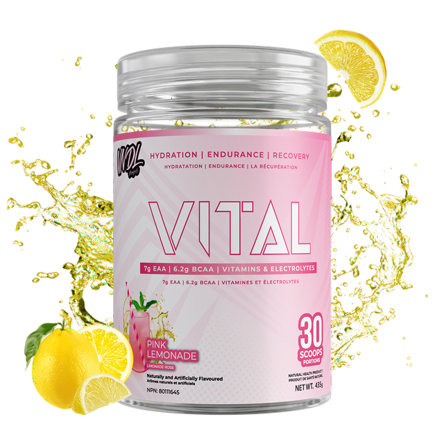 VNDL Vital EAA Supplement for Recovery with Amino Acids & Electrolytes Powder- Boost Muscle & Hydration with BCAAs -Improve Performance with Coconut Water Powder- Pink Lemonade Fla
