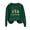 Green, variant on WREESH Womens Fashion Christmas Sweatshirt Casual Crewneck Sweatshirt Print Pullover Loose Fit Long Sleeve Tops Christmas Top Loose Fitting Sweater Green