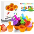 thumbnail image 1 of Moho y Agrave; Helados, Mejillones Esquimales De Silicona, Helados Y Agrave; Agua, Moldes De Paletas De Bricolaje Reutilizables,11 Feliz Sencillez, 1 of 5