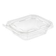 thumbnail image 2 of Safe T Fresh Tamper Evident 8 OZ Plastic Clear Hinged Container with Hanger/Case of 240, 2 of 2