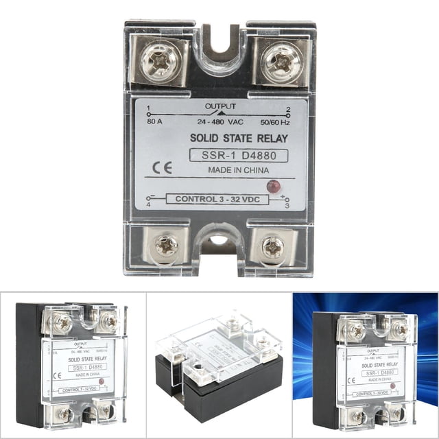 Output Current 80A Input 3-32VDC Simple to use Solid State Relay, Delay Controller Board, Overvoltage for light Industrial field