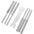 thumbnail image 1 of LEEYNEER 3 Pairs Tube Clamp Left and Right Threaded Rod DIY Cable Railing, 1 of 8