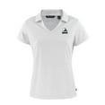 thumbnail image 2 of Women's Cutter & Buck White Cleveland Browns Daybreak Eco Recycled V-Neck Polo, 2 of 3