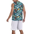thumbnail image 2 of Naloa Colorful Fishing Baits Basketball Jersey Reversible Men's Mesh Athletic Sports Shirts Training Practice S-4XLSmall, 2 of 6