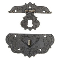 SKISUNO Latch Buckles Rectangular Alloy 1 Set Secure Lock For Tool Boxes Home Decor