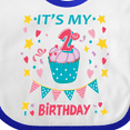 thumbnail image 4 of Inktastic Colorful Cupcake and Confetti Girls 2nd Birthday Boys or Girls Baby Bib, 4 of 4