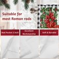 thumbnail image 7 of Valances for Windows Christmas Winter Leaf Rod Pocket Cafe Window Treatments Valance Curtains for Kitchen Bathroom Laundry Basement Windows 54"x18", 7 of 7