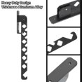 thumbnail image 3 of Soporte para perchas de tela plegable de 2 piezas, estante para secar ropa montado en la pared de aleación de aluminio para balcón gris, 3 of 6