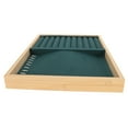 thumbnail image 4 of Jewelry Tray, Jewelry Drawer Insert Soft Lining Storage Case Space Saving Lightweight Dual Use Stackable  For Brooches For Rings Green,Black,Gray,Beige, 4 of 8