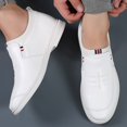 thumbnail image 2 of Zapatos blancos de verano de cuero genuino estilo coreano primavera y otoño zapatos de hombre invisibles con aumento de altura interior zapatos de hombre casuales de negocios de cuero para hombres, 2 of 5